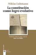 Cover: La constituci&oacute;n como logro evolutivo - Tecnos