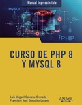 Cover: Curso de PHP 8 y MySQL 8 - ANAYA MULTIMEDIA