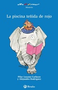 Cover: La piscina te&ntilde;ida de rojo - Editorial Bru&ntilde;o