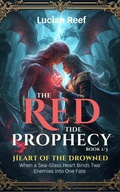 Cover: Heart of the Drowned: When a Sea-Glass Heart Binds Two Enemies into One Fate (The Red Tide Prophecy, #1) - Lucian Reef