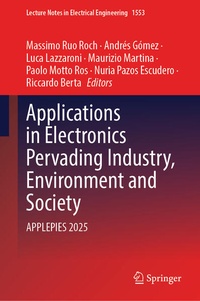 Enlarge image Cover: Applications in Electronics Pervading Industry, Environment and Society - Springer