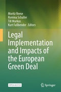 Cover: Legal Implementation and Impacts of the European Green Deal - Springer