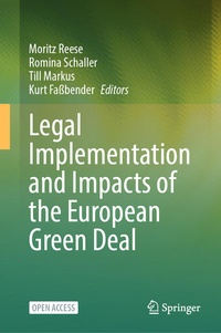Enlarge image Cover: Legal Implementation and Impacts of the European Green Deal - Springer