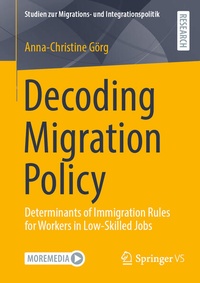 Enlarge image Cover: Decoding Migration Policy - Springer VS