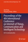 Cover: Proceedings of the 4th International Conference on Internet of Things, Communication and Intelligent Technology - Springer