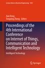Cover: Proceedings of the 4th International Conference on Internet of Things, Communication and Intelligent Technology - Springer