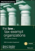Cover: The Law of Tax-Exempt Organizations, 2026 Supplement - Wiley