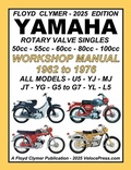 Cover: YAMAHA 1962-1976 ROTARY VALVE SINGLES ALL MODELS 50cc - 55cc - 60cc - 80cc - 100cc WORKSHOP MANUAL - Veloce Enterprises, Inc.
