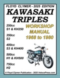 Cover: KAWASAKI TRIPLES 1968-1980 WORKSHOP MANUAL 250cc - 350cc - 400cc - 500cc - 750cc ALL MODELS - Veloce Enterprises, Inc.