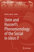 Cover: Stein and Husserl's Phenomenology of the Social in Ideas II - Springer