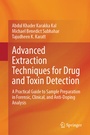 Cover: Advanced Extraction Techniques for Drug and Toxin Detection - Springer
