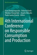 Cover: 4th International Conference on Responsible Consumption and Production - Springer