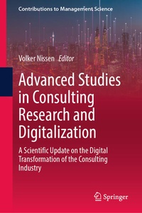 Enlarge image Cover: Advanced Studies in Consulting Research and Digitalization - Springer