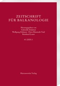 Cover: Zeitschrift f&uuml;r Balkanologie 61 (2025) 1 - Harrassowitz Verlag