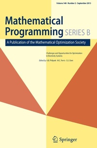 Abbildung von: Mathematical Programming - Springer