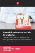 Cover: Biomodificacao da superficie de implantes - Edicoes Nosso Conhecimento