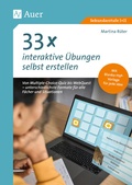 Cover: 33 x interaktive &Uuml;bungen selbst erstellen - Auer Verlag in der AAP Lehrerwelt GmbH