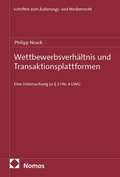 Bild: Wettbewerbsverh&auml;ltnis und Transaktionsplattformen - Nomos