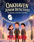 Cover: Oakhaven Junior Detectives  The Mystery of the New Year Mask - silver pen