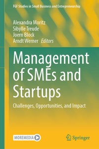 Enlarge image Cover: Management of SMEs and Startups - Springer