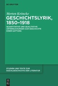 Cover: Geschichtslyrik, 1850-1918 - De Gruyter