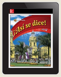 Enlarge image Cover: Asi se dice!, Level 2 eStudio 1-year subscription - McGraw-Hill Education