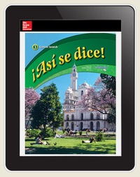 Enlarge image Cover: Asi se dice!, Level 3 eStudio 1-year subscription - McGraw-Hill Education