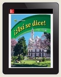 Cover: &iexcl;As&iacute; se dice!, Level 3 eStudio 1-year class (5) subscription - McGraw-Hill Education