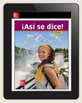 Cover: &iexcl;As&iacute; se dice!, Level 4 eStudio 1-year class (5) subscription - McGraw-Hill Education
