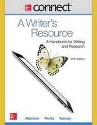 Enlarge image Cover: Connect Access Card for a Writer's Resource - McGraw-Hill Education