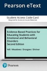 Enlarge image Cover: Evidence-Based Practices for Educating Students with Emotional and Behavioral Disorders -- Pearson eText - Pearson