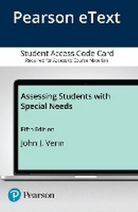 Enlarge image Cover: Assessing Students with Special Needs -- Pearson eText - Pearson