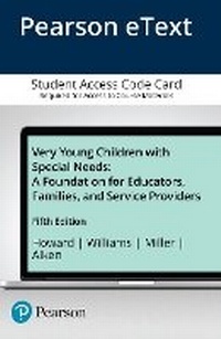 Enlarge image Cover: Very Young Children with Special Needs - Pearson