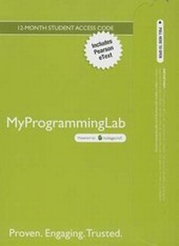 Enlarge image Cover: MyLab Programming with Pearson eText -- Access Code Card -- for Starting Out with C++ - Pearson