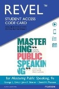 Cover: Revel for Mastering Public Speaking -- Access Card - Pearson