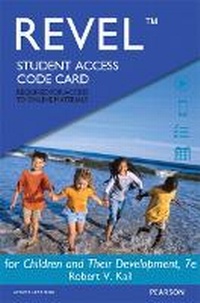 Enlarge image Cover: Revel Access Code for Children and Their Development - Pearson