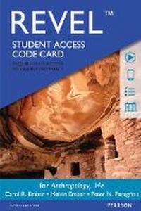Enlarge image Cover: Revel for Anthropology -- Access Card - Pearson
