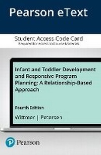 Enlarge image Cover: Infant and Toddler Development and Responsive Program Planning - Pearson
