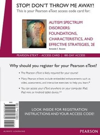 Enlarge image Cover: Autism Spectrum Disorders - Pearson