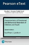 Cover: Characteristics of Emotional and Behavioral Disorders of Children and Youth -- Enhanced Pearson eText - Pearson