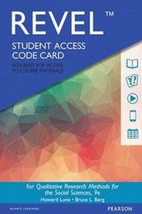 Enlarge image Cover: Revel for Qualitative Research Methods for the Social Sciences -- Access Card - Pearson