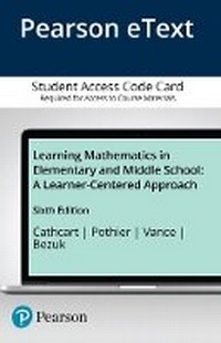 Enlarge image Cover: Learning Mathematics in Elementary and Middle School - Pearson
