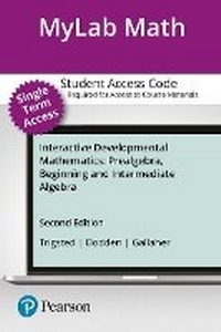 Enlarge image Cover: Mylab Math Student Access Kit for Interactive Developmental Mathematics - Pearson