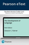 Cover: Development of Language, The, Enhanced Pearson eText -- Access Card - Pearson