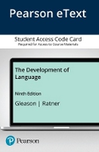 Enlarge image Cover: Development of Language, The, Enhanced Pearson eText -- Access Card - Pearson