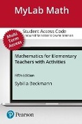Cover: Mylab Math with Pearson Etext -- 24 Month Standalone Access Card -- For Mathematics for Elementary Teachers with Activities - Pearson