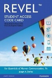 Enlarge image Cover: Revel for Essentials of Human Communication -- Access Card - Pearson