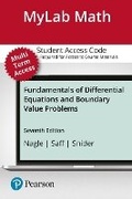 Cover: Mylab Math with Pearson Etext -- 24-Month Standalone Access Card -- For Fundamentals of Differential Equations and Boundary Value Problems - Pearson
