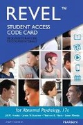 Cover: Revel for Abnormal Psychology -- Access Card - Pearson