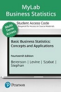 Enlarge image Cover: MyLab Statistics with Pearson eText Access Code (24 Months) for Basic Business Statistics - Pearson